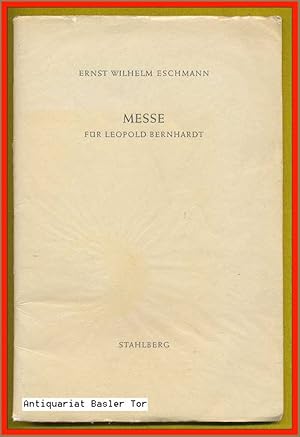Seller image for Messe. Fr Leopold Bernhardt. for sale by Antiquariat Basler Tor