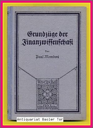 Seller image for Grundzge der Finanzwissenschaft. for sale by Antiquariat Basler Tor