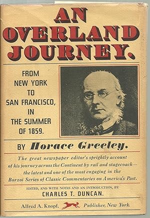 Seller image for An Overland Journey, From New York To San Francisco In The Summer of 1859 for sale by Sabra Books