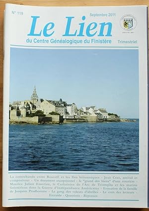 Le Lien du Centre Généalogique du Finistère - Numéro 119 de septembre 2011