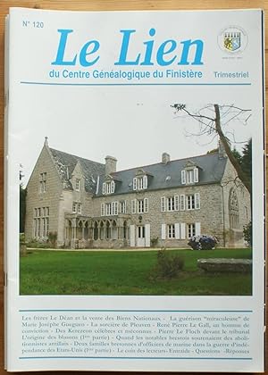 Le Lien du Centre Généalogique du Finistère - Numéro 120 de décembre 2011