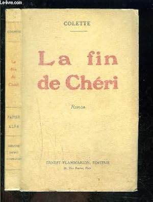 Image du vendeur pour LA FIN DE CHERI mis en vente par Le-Livre