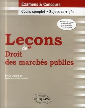 lecons de droit des marches publics