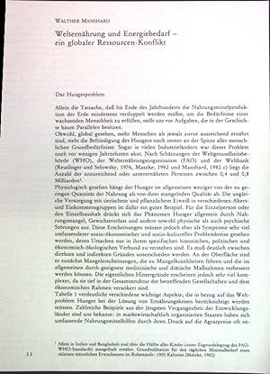 Seller image for Welternhrung und Energiebedarf - Ein globaler Ressourcen-Konflikt; for sale by books4less (Versandantiquariat Petra Gros GmbH & Co. KG)