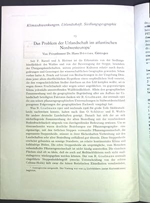 Bild des Verkufers fr Das Problem der Urlandschaft im atlantischen Nordwesteuropa; zum Verkauf von books4less (Versandantiquariat Petra Gros GmbH & Co. KG)