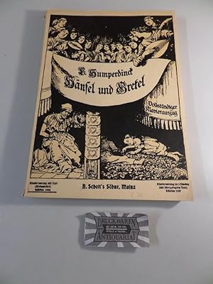 Imagen del vendedor de Edition Schott 1069. Hnsel und Gretel: Mrchenspiel in drei Bildern. a la venta por Druckwaren Antiquariat