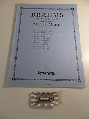 Seller image for Lengnick Nr. 630. Brahms: Pianoforte works, op.117: 3 Intermezzi. for sale by Druckwaren Antiquariat