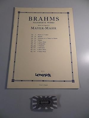 Seller image for Lengnick Nr. 620. Brahms: Pianoforte works, op.116: 7 Fantasies. for sale by Druckwaren Antiquariat