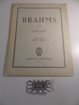 Seller image for Edition Simrock Nr. 610. Brahms: op.1: Sonate (C-dur). for sale by Druckwaren Antiquariat