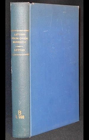 Imagen del vendedor de Letters from Owen Meredith (Robert, First Earl of Lytton) to Robert and Elizabeth Barrett Browning; edited by Aurelia Brooks Harlan and J. Lee Harlan, Jr.; Being Baylor University's Browning Interests, Series Ten [The Baylor Bulletin, Baylor University, Waco, Texas, v. 39, no. 3-4] a la venta por Classic Books and Ephemera, IOBA