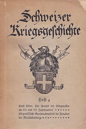 Seller image for Schweizer Kriegsgeschichte. Heft 4. for sale by Antiquariat Immanuel, Einzelhandel