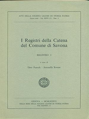 I registri della catena del comune di Savona
