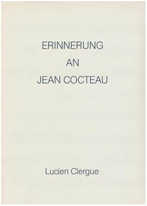 Erinnerung an Jean Cocteau. Mit einem Nachwort von Franz Joseph Hall.