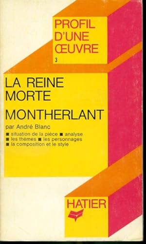 Seller image for La Reine morte #3- Profil d'une oeuvre for sale by Librairie Le Nord