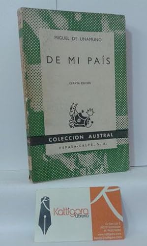 Imagen del vendedor de DE MI PAS. DESCRIPCIONES, RELATOS Y ARTCULOS DE COSTUMBRES a la venta por Librera Kattigara