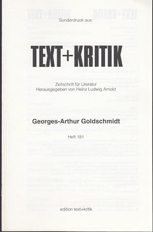 Seller image for Warum ich mit Leidenschaft Georges-Arthur Goldschmidts Verleger bin. Sonderdruck. for sale by Graphem. Kunst- und Buchantiquariat