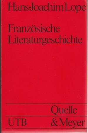 Bild des Verkufers fr Franzsische Literaturgeschichte (Uni-Taschenbucher, 767) zum Verkauf von Graphem. Kunst- und Buchantiquariat