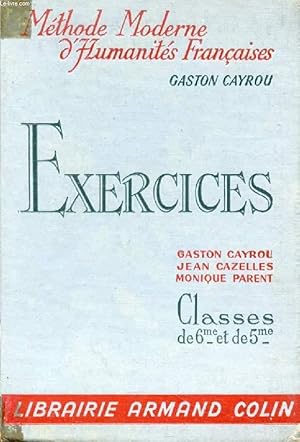 Seller image for EXERCICES, CLASSES DE 6e ET DE 5e for sale by Le-Livre