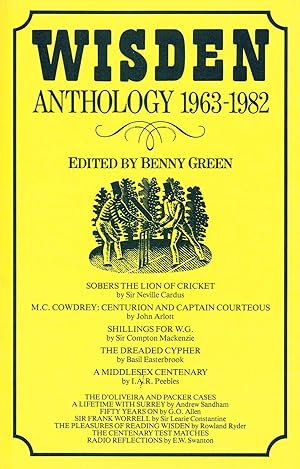 Wisden Anthology 1963 - 1982 :