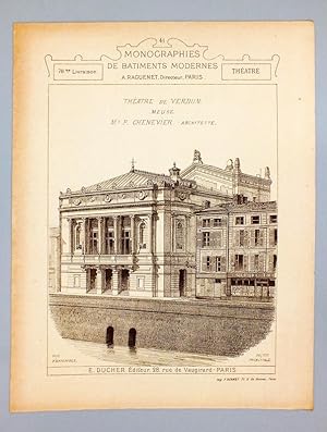 Monographies de Bâtiments Modernes - Théâtre de Verdun (Meuse), Mr. P. Chenevier Architecte [ Qua...
