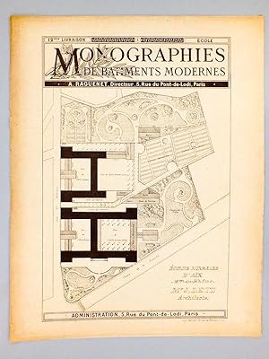Monographies de Bâtiments Modernes - Ecoles Normales d'Aix (Bouches-du-Rhône), Mr. J. Letz Archit...