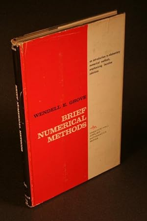 Bild des Verkufers fr Brief Numerical Methods. zum Verkauf von Steven Wolfe Books