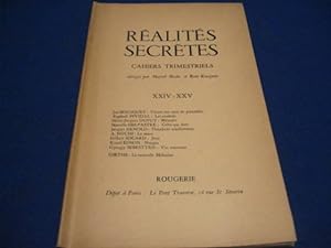 Seller image for REALITES SECRETES. Cahiers Trimestriels. XXIV - XXV for sale by Emmanuelle Morin