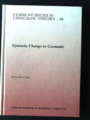 Bild des Verkufers fr Syntactic Change in Germanic: Aspects of Language Change in Germanic With Particular Reference to Middle Dutch IV : Current Issues in Linguistic Theory; Volume 89 zum Verkauf von books4less (Versandantiquariat Petra Gros GmbH & Co. KG)