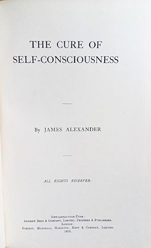 THE CURE OF SELF-CONSCIOUSNESS