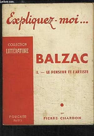Imagen del vendedor de Balzac. TOME 2 : Le Penseur et l'Artiste. a la venta por JLG_livres anciens et modernes