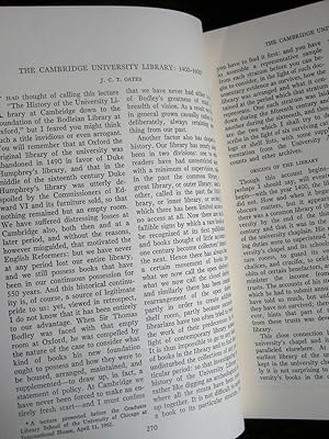Imagen del vendedor de The Cambridge University Library: 1400-1600. [Offprint from The Library Quarterly, October 1962] a la venta por James Fergusson Books & Manuscripts