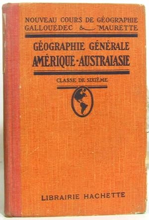 Seller image for Geographie generale amerique australie classe de sixieme for sale by crealivres