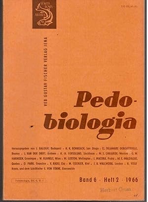 Pedobiologia. Bd. 6, Heft 2, 1966