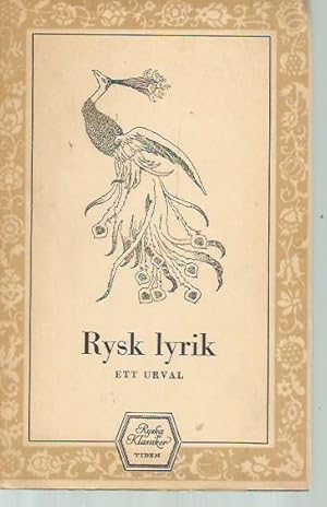 Immagine del venditore per Rysk Lyrik, ett urval venduto da Bookfeathers, LLC