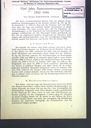 Bild des Verkufers fr Fnf Jahre Pasterzenmessungen 1952-1956; zum Verkauf von books4less (Versandantiquariat Petra Gros GmbH & Co. KG)