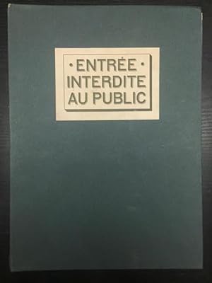 Bild des Verkufers fr Entree Interdite au Public (20 erotic illustrations) zum Verkauf von Foster Books - Stephen Foster - ABA, ILAB, & PBFA