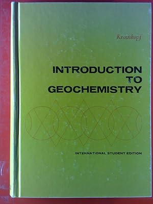 Seller image for Introduction to Geochemistry. International Student Edition for sale by biblion2