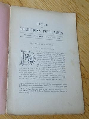 Bild des Verkufers fr Les mille et une nuits. Le cadre des cent-et-une nuits. zum Verkauf von Les Livres du Pont-Neuf