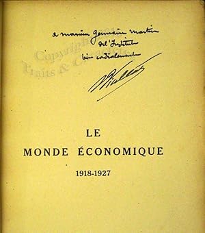 Le monde économique 1918-1927.