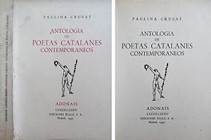 Imagen del vendedor de Antologa de Poetas Catalanes Contemporneos. a la venta por Hesperia Libros