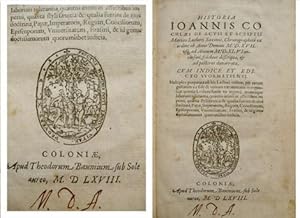 Bild des Verk�ufers f�r Historia de Actis et Scriptis Martini Lutheri Saxonis. Chronographic� ex ordine ab Anno Domini MDXVII usque ad annum MDXLVI inclusiu�, fideliter descipta, et ad posteros denarrata. Cum indice et edicto Wormatiensi. zum Verkauf von Hesperia Libros