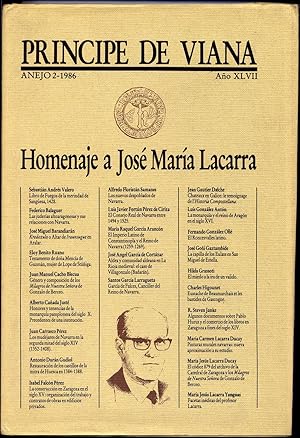 Image du vendeur pour Revista Prncipe de Viana. Homenaje a Jos Mara Lacarra. mis en vente par Hesperia Libros