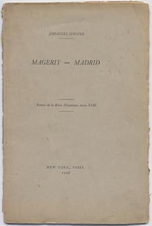 Imagen del vendedor de Magerit - Madrid. a la venta por Hesperia Libros