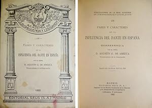 Immagine del venditore per Fases y caracteres de la influencia del Dante en Espaa. venduto da Hesperia Libros