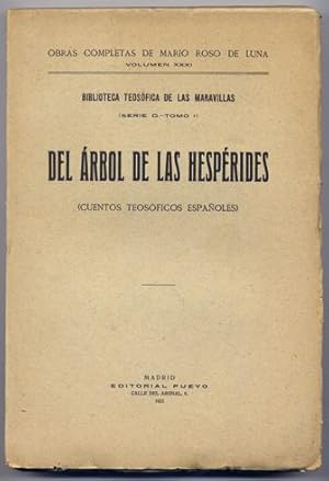 Seller image for Del rbol de las Hesprides. Cuentos teosficos espaoles. for sale by Hesperia Libros