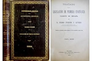 Image du vendeur pour Tratado de la Legislacin de Primera Enseanza vigente en Espaa. mis en vente par Hesperia Libros