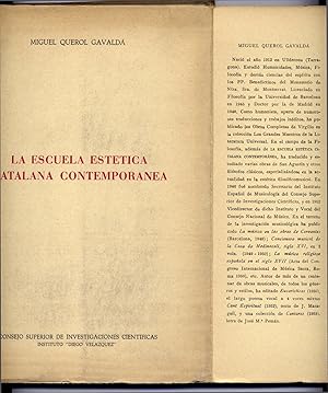 Seller image for La escuela esttica catalana contempornea. for sale by Hesperia Libros