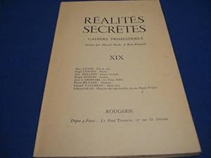 Seller image for Ralits Secrtes. Cahiers Trimestriels.XIX for sale by Emmanuelle Morin