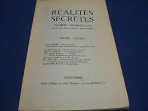 Imagen del vendedor de Ralits Secrtes. Cahiers Trimestriels XXXXI - XXXXII a la venta por Emmanuelle Morin