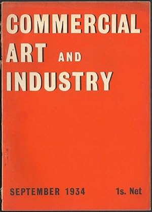 Bild des Verkufers fr Commercial Art and Industry. September 1934 (Vol. XVI. No. 99). zum Verkauf von Antiquariat A. Suelzen